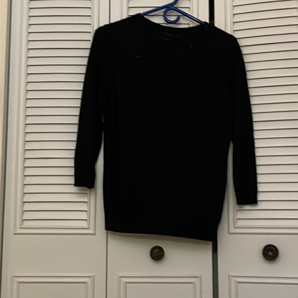 Women’s Black suit with black beads on it Talbots brand